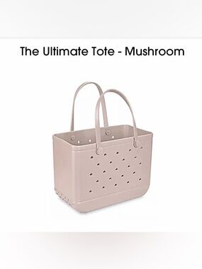 NWT Original Bogg Bag Tote Approx. 19" x 14" x 9” - Mushroom